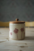 Medium pot with wooden lid